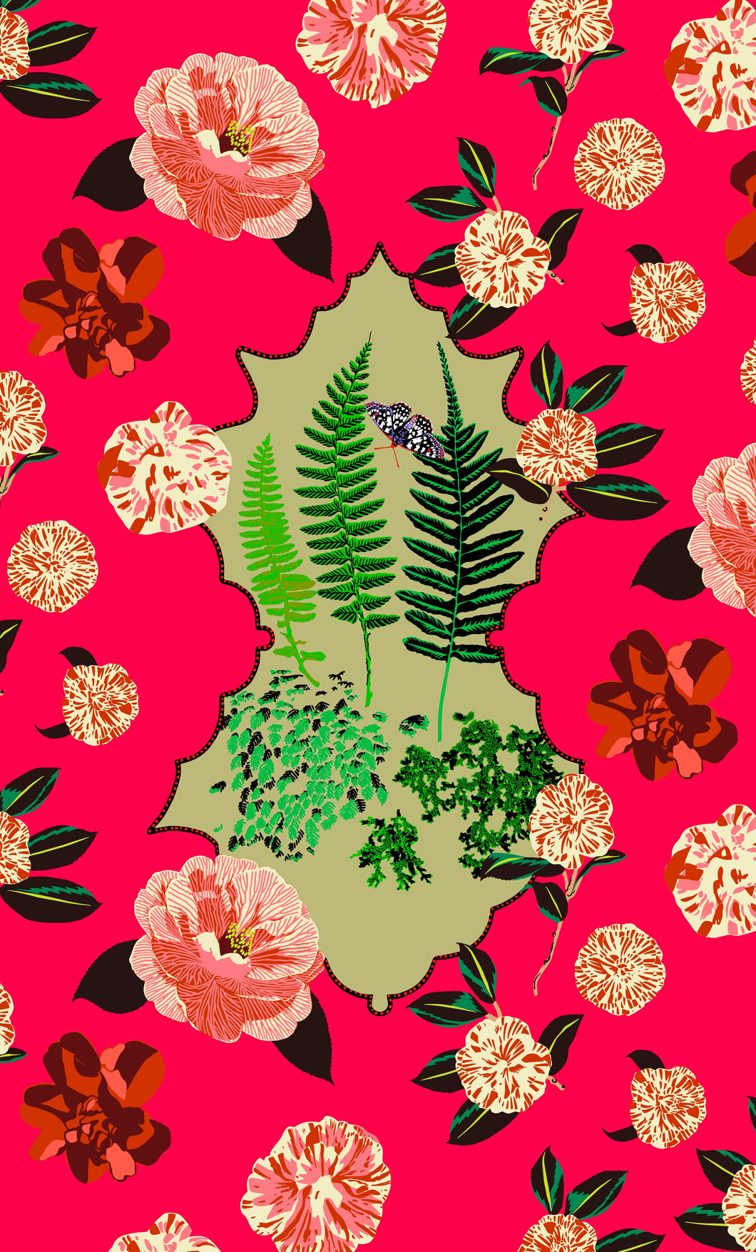 Fern Medallion Giftwrap by Kate Blairstone