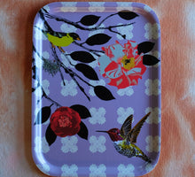 Load image into Gallery viewer, Grosbeak &amp; Hummingbird Platter by Kate Blairstone
