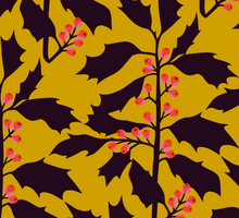 Load image into Gallery viewer, A holiday christmas giftwrap with holly by Kate Blairstone

