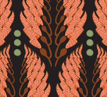 Load image into Gallery viewer, An art deco design of kelp giftwrap by Kate Blairstone
