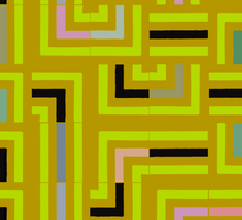 Load image into Gallery viewer, Acid Yellow geometric Glyph giftwrap by Kate Blairstone 

