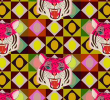 Load image into Gallery viewer, Colorful tiger print giftwrap by Kate Blairstone

