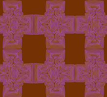 Load image into Gallery viewer, A retro giftwrap inspired by breeze block by Kate Blairstone
