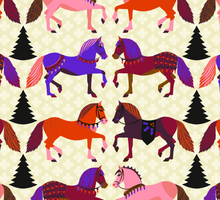 Load image into Gallery viewer, Holiday Horsies Giftwrap
