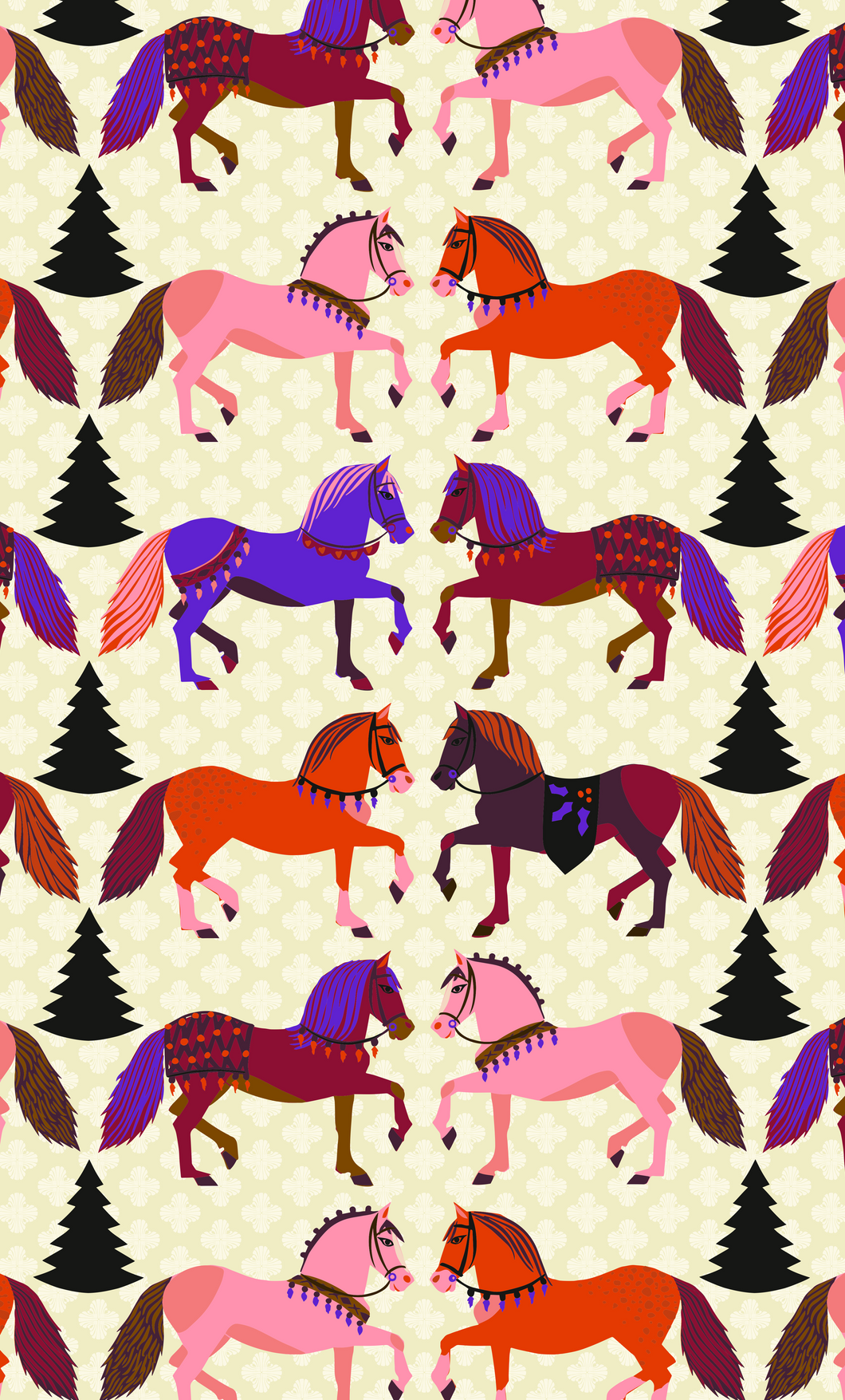 Holiday Horsies Giftwrap