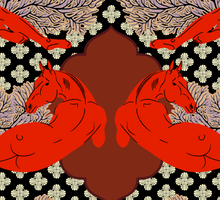 Load image into Gallery viewer, "Big Red" Horse Giftwrap
