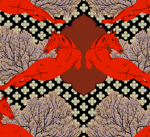 Load image into Gallery viewer, "Big Red" Horse Giftwrap
