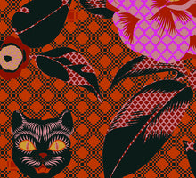 Load image into Gallery viewer, Black Cat &amp; Camellia Tapestry Giftwrap

