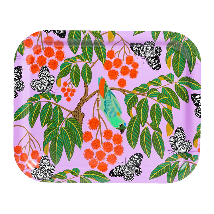 Gado Gado Rambutan Rectangle Platter by Kate Blairstone