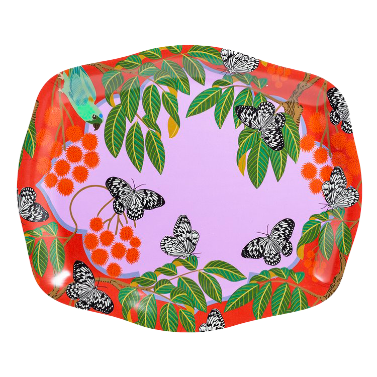 Gado Gado Rambutan Rococo Platter by Kate Blairstone
